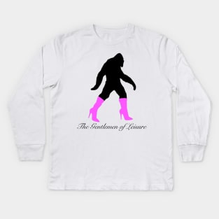 The Gentlemen of Leisure. Sasquatch Boots #1 Kids Long Sleeve T-Shirt